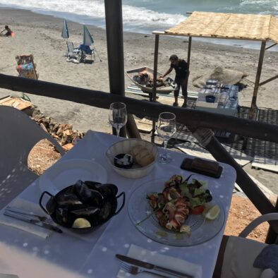 Vieuw restaurant at the beach